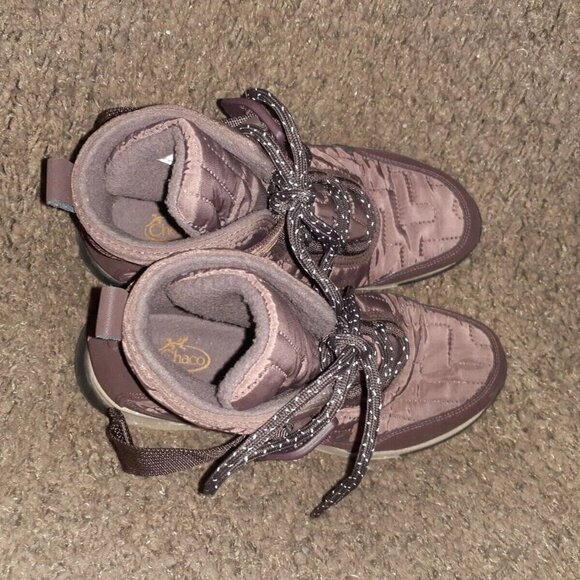 CHACO-Borealis Quilt Waterproof Boots-Plum/Burgundy-Size 6.5-Excellent - Picture 6 of 7